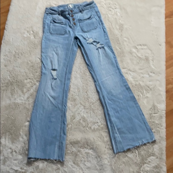 love, Fire Denim - Super cute flare destroyed jeans